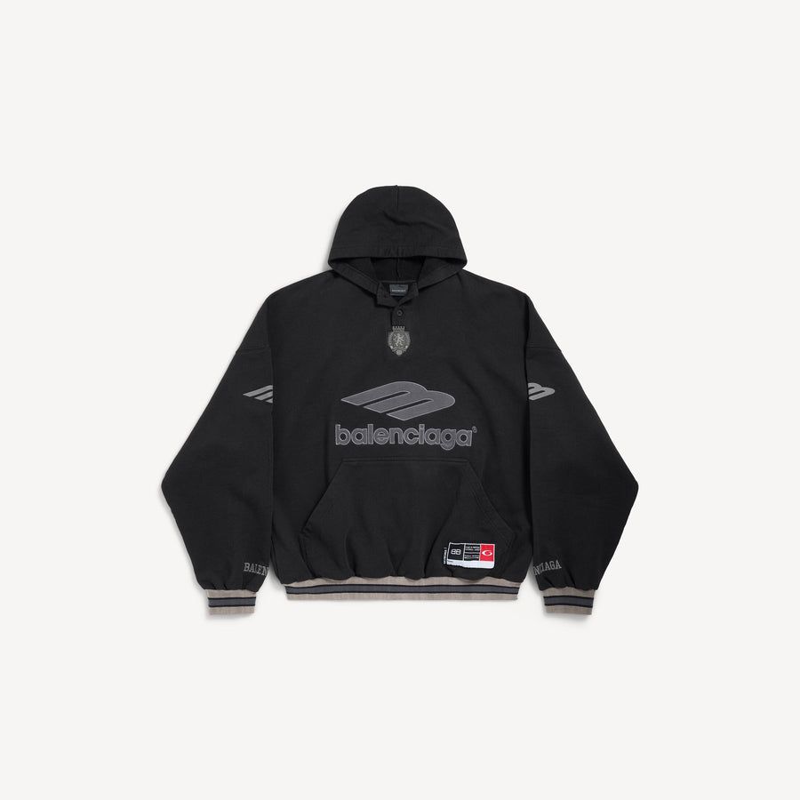 Balenciaga American Football Hoodie Black