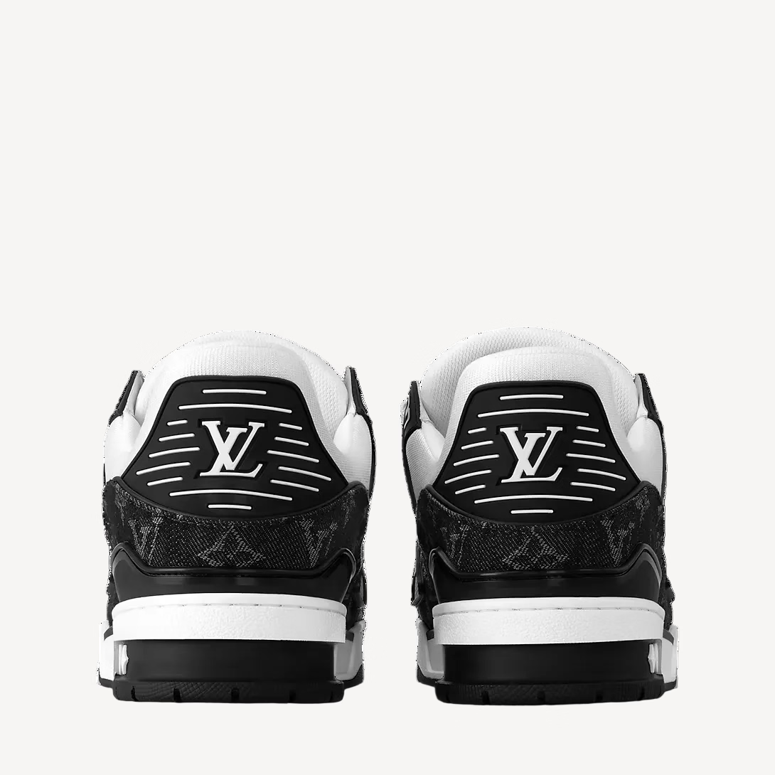 LV Trainer Sneaker Black and White