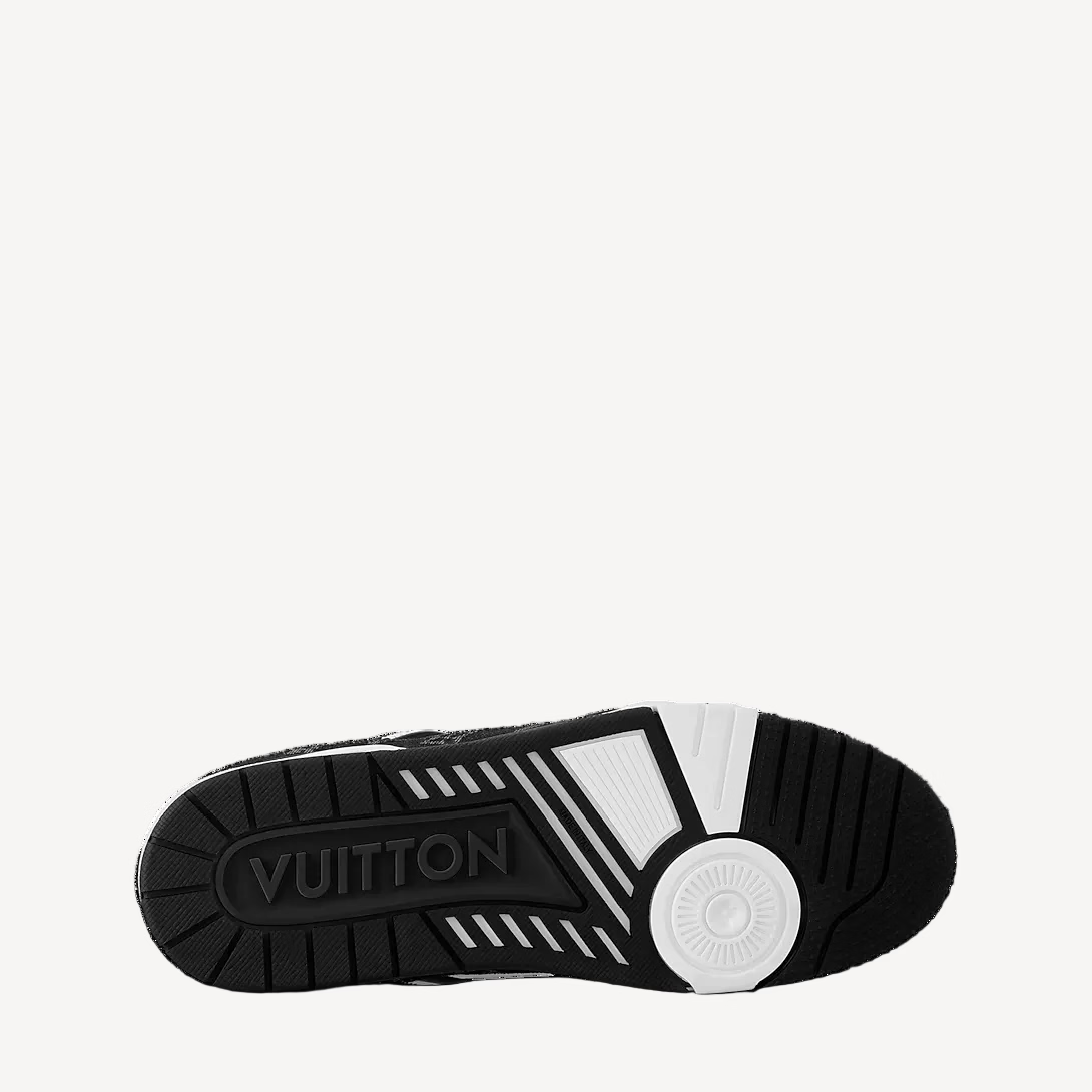 LV Trainer Sneaker Black and White